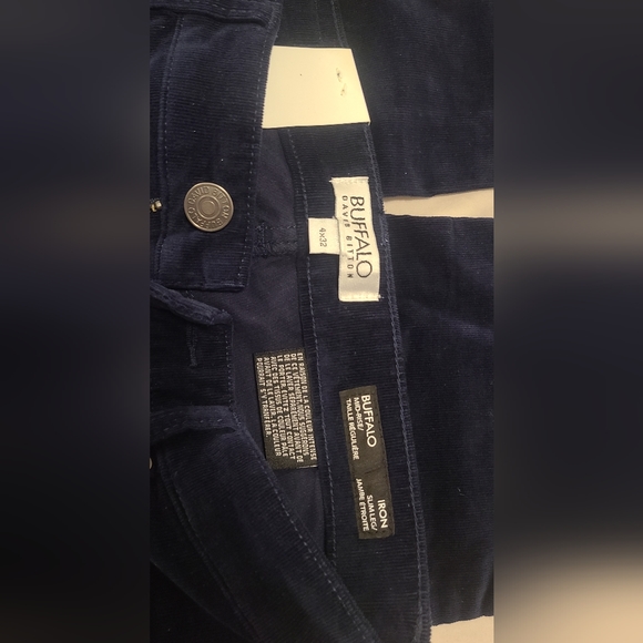 New! Retro Blue navy BUFFALO David Bitton pants WOMEN Size 4 - Picture 4 of 5